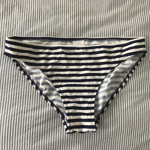 Boden Bikini Bottom in Navy and White Stripe